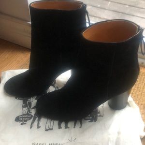 Isabel Marant Black Suede Boots - FR 39